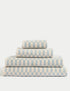 Pure Cotton Geometric Towel